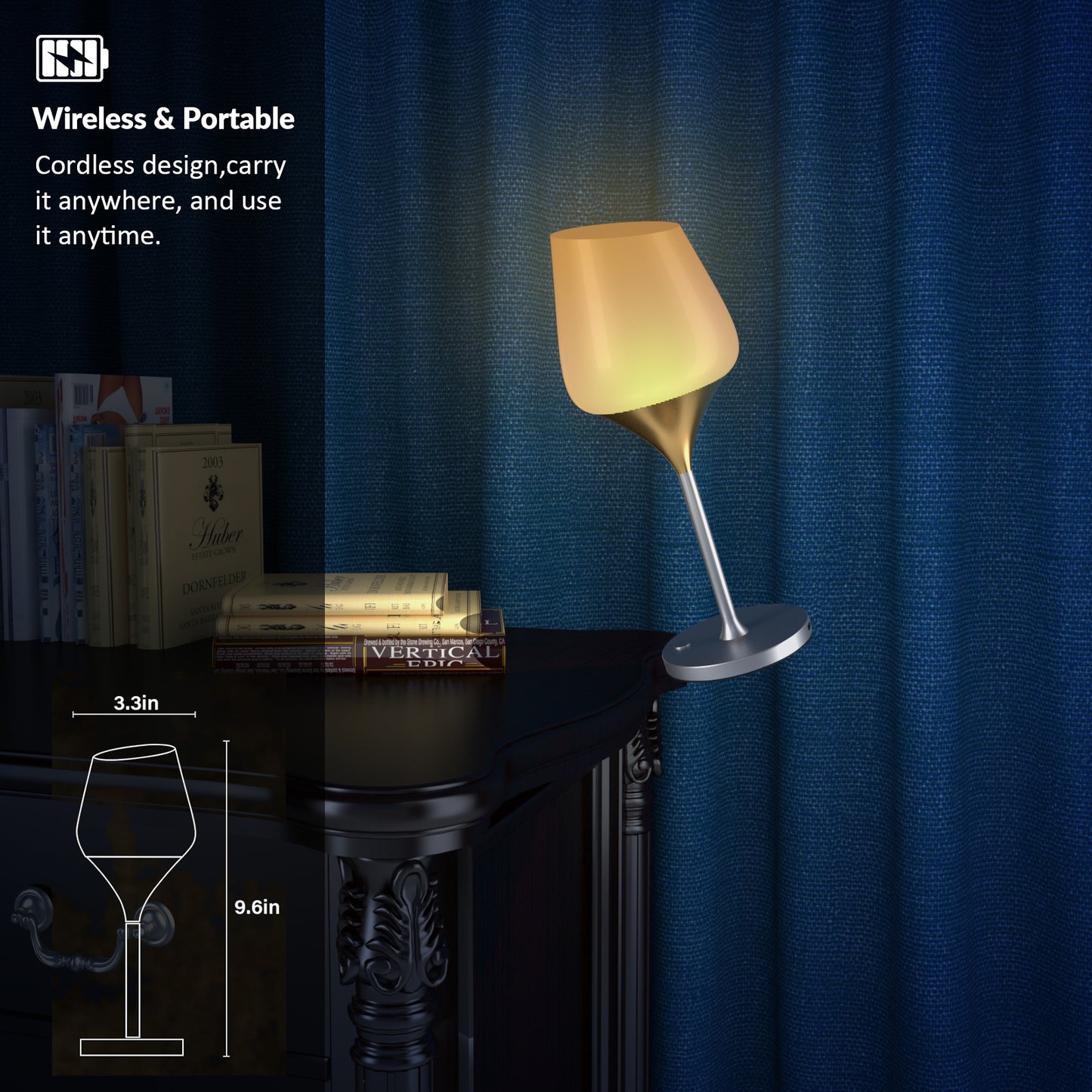 Rechargeable Cordless Table Lamp