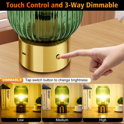 Cordless Mid Century Table Lamp